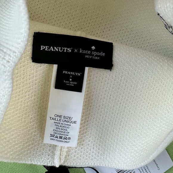 KATE SPADE PEANUTS WOODSTOCK BEANIE:NWT